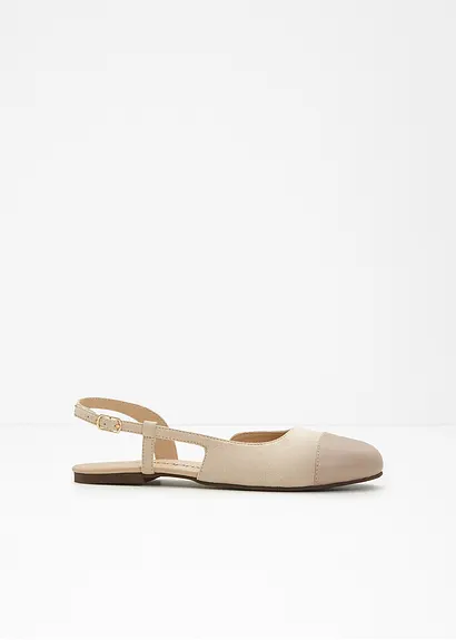 Sling Ballerina in beige - bonprix