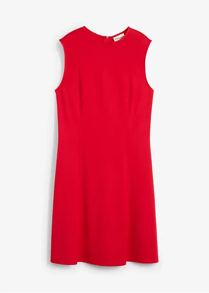 Minikleid aus bequemen Punto di Roma in rot von vorne - bonprix