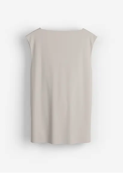 Top aus feiner Viskose in grau von vorne - bonprix