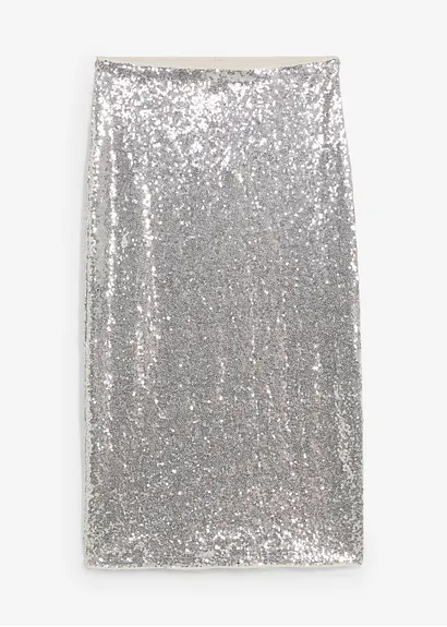 Rock in grau von vorne - bonprix
