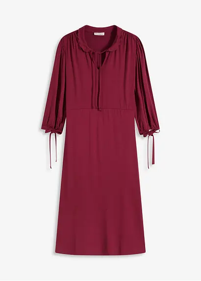 Jerseykleid in rot von vorne - bonprix