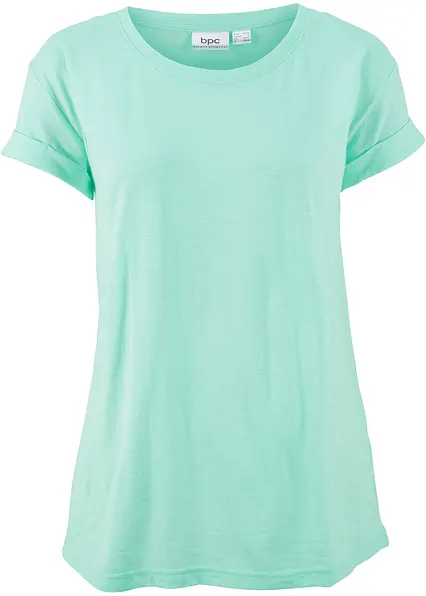 Boxy-Shirt in grün von vorne - bonprix