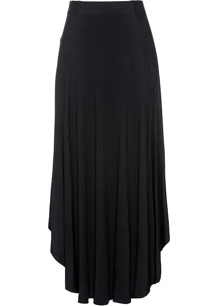 Jersey-Rock aus Viskose-Mix in schwarz von vorne - bonprix