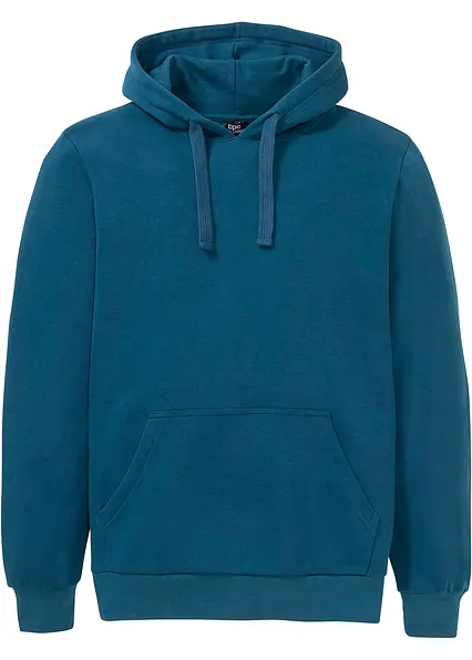 Hoodie in petrol von vorne - bonprix