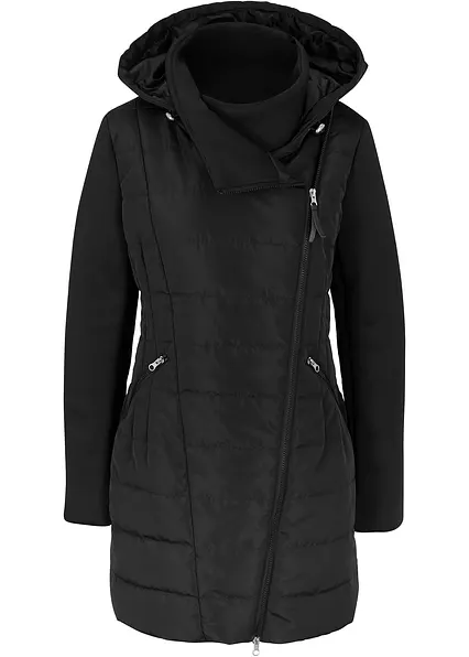 Steppjacke in schwarz von vorne - bonprix