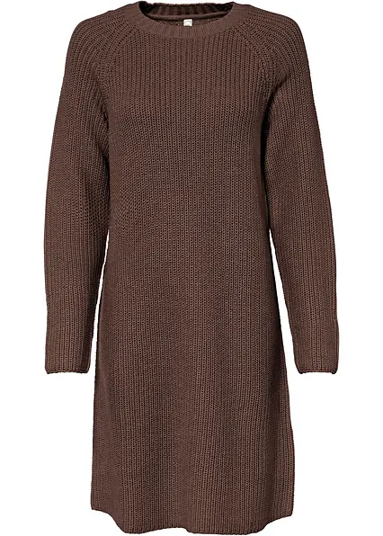 Strickkleid in braun von vorne - bonprix