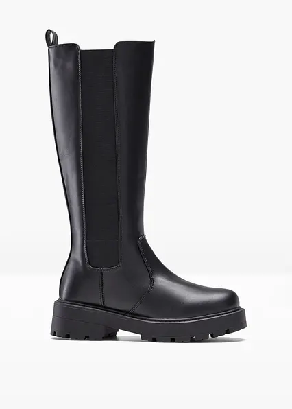 Stiefel in schwarz von vorne - bonprix