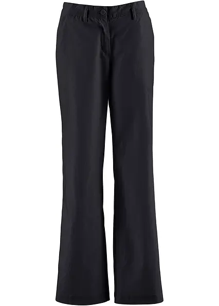 Webhose aus Leinen-Baumwoll-Mix in schwarz - bonprix