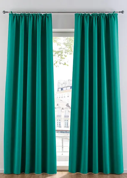 Abdunkelnder Vorhang, in vielen Größen (1er Pack) in petrol - bonprix