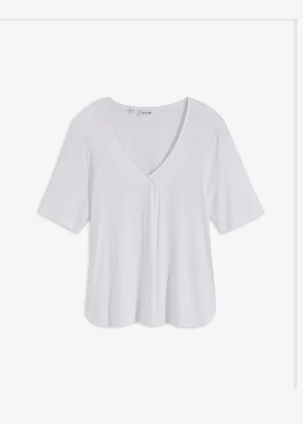 T-Shirt in weiß von vorne - bonprix