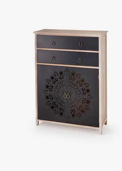 Kommode in schwarz von vorne - bonprix