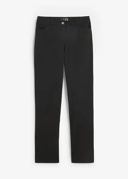Stretchhose in schwarz von vorne - bonprix
