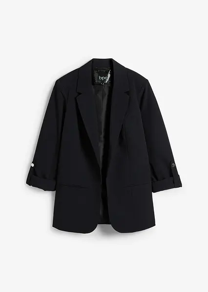 Blazer in schwarz von vorne - bonprix