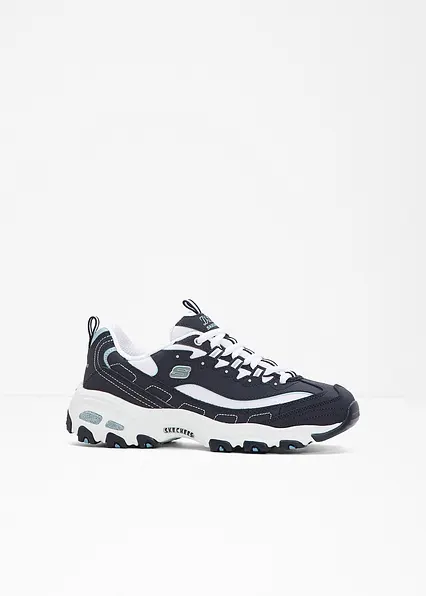 Skechers Chunky Sneaker aus Leder in blau - Skechers