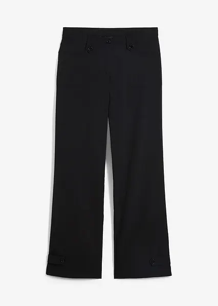 Bengalin-Stretch-Hose mit Bequembund in schwarz von vorne - bonprix