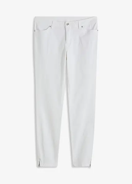 Skinny-Jeans in weiß von vorne - bonprix