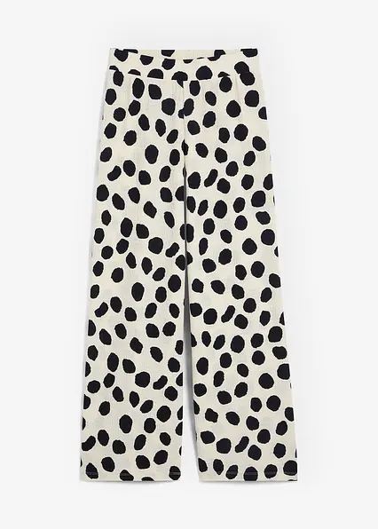 Jersey-Hose in beige von vorne - bonprix