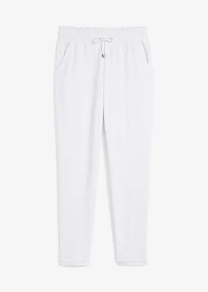 Schlupfhose aus Viskose-Mix in weiß von vorne - bonprix