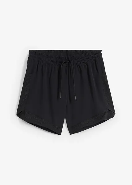 Funktions-Shorts mit Handytasche in schwarz von vorne - bonprix