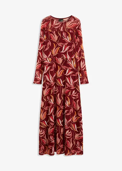 Meshkleid in rot von vorne - bonprix