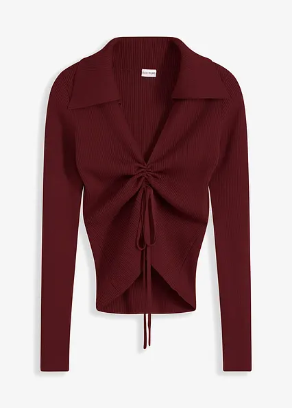 Pullover in rot von vorne - bonprix