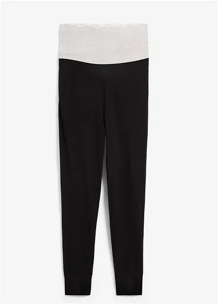Joggpants aus Baumwoll-Mischung in schwarz von vorne - bonprix