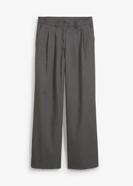 Marlenehose in grau von vorne - bonprix