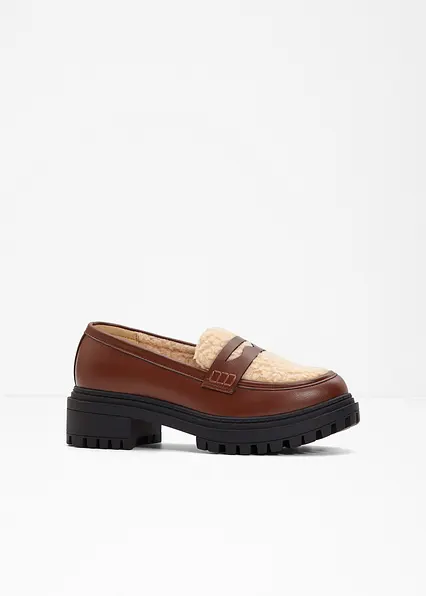Chunky Loafer in braun - bonprix