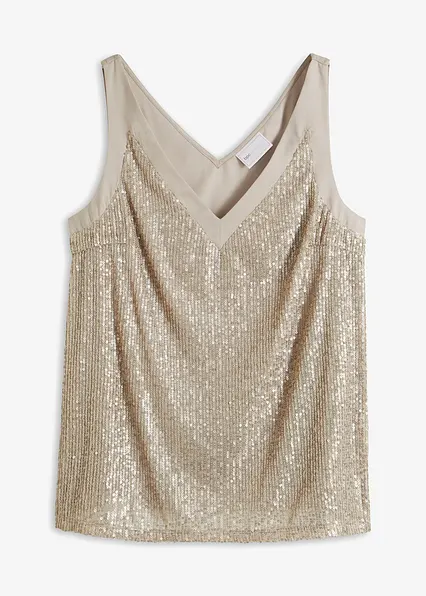 Top in grau von vorne - bonprix