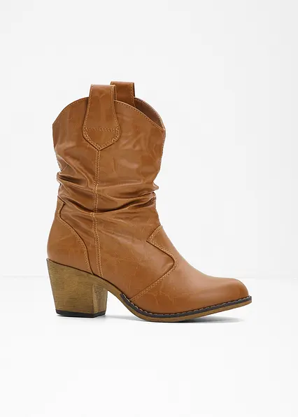 Cowboy-Boots in braun von vorne - bonprix