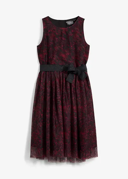 Midikleid in schwarz von vorne - bonprix
