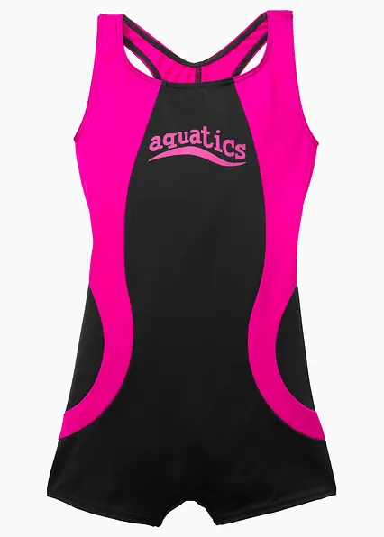 Badeanzug in schwarz von hinten - bonprix