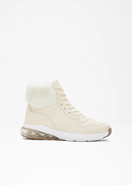 High-Top-Sneaker in beige - bonprix