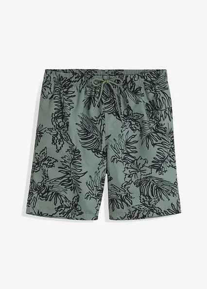 Badeshorts Herren in grün von vorne - bonprix