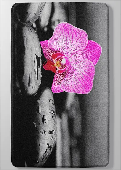 Badematte mit Memory Schaum in grau - bonprix