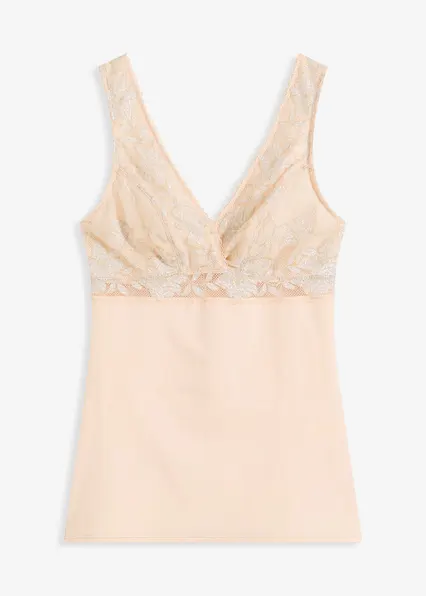Shape-Top mit mittlerer Formkraft in rosa von vorne - bonprix