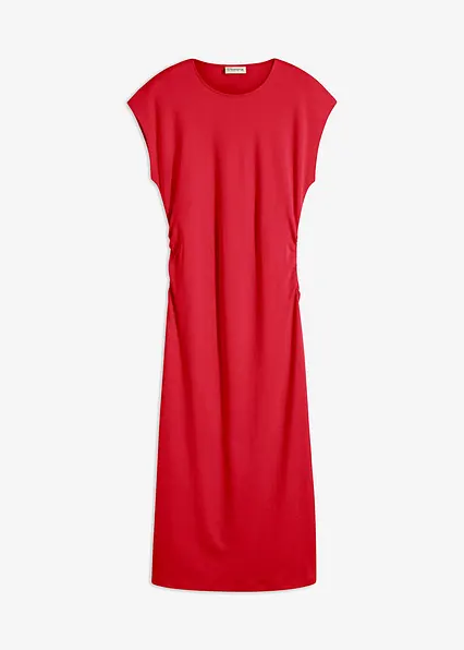 Midikleid in rot von vorne - bonprix