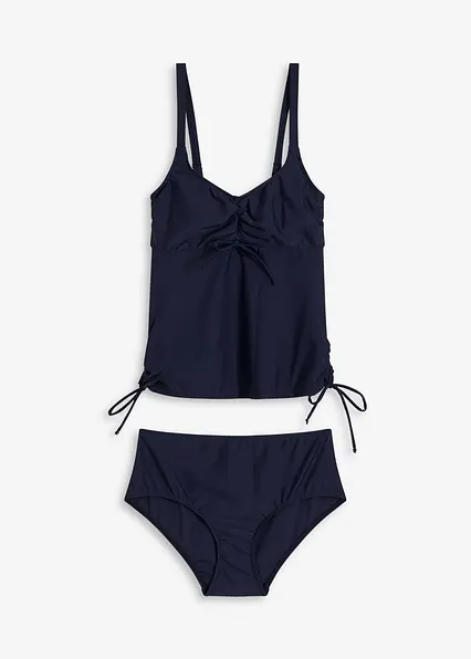 Minimizer Tankini (2-tlg.Set) in blau von vorne - bonprix