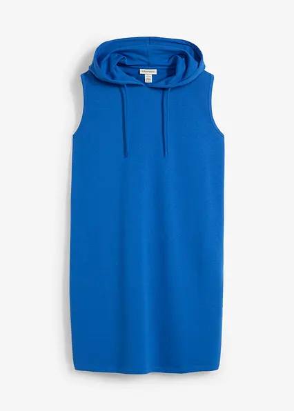Ballonförmiges Sweatkleid in blau von vorne - bonprix
