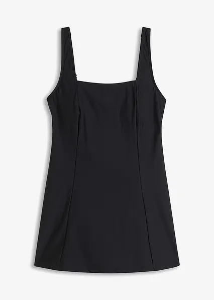 Shape Badekleid leichte Formkraft in schwarz von vorne - bonprix