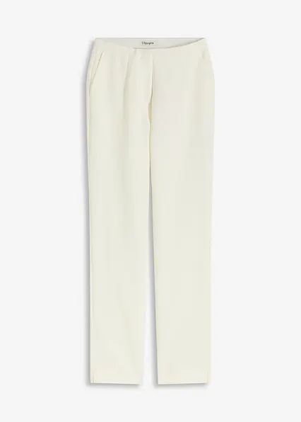Stretch-Hose in weiß von vorne - bonprix