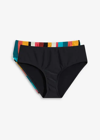Shape Bikinihose (2er Pack) leichte Formkraft in bunt von vorne - bonprix