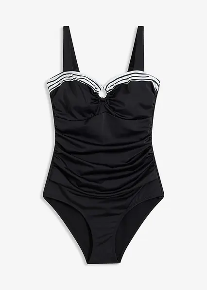 Light Shape-Badeanzug in schwarz von vorne - bonprix