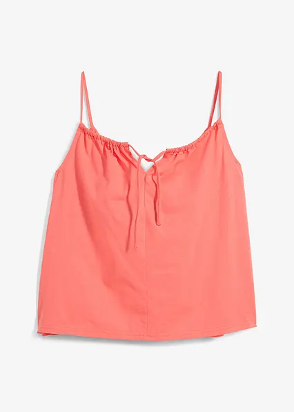 Spaghettiträger-Top in pink von vorne - bonprix
