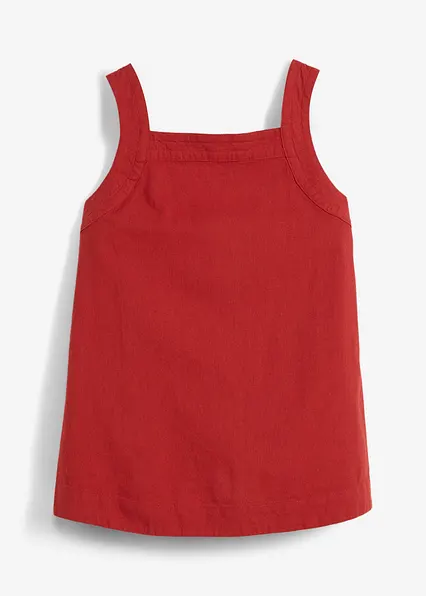 Blusentop mit Bindedetail hinten aus Viskose-Mix in rot von vorne - bonprix