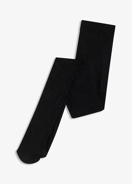 Strumpfhose 70den aus Spitze in schwarz von vorne - bonprix