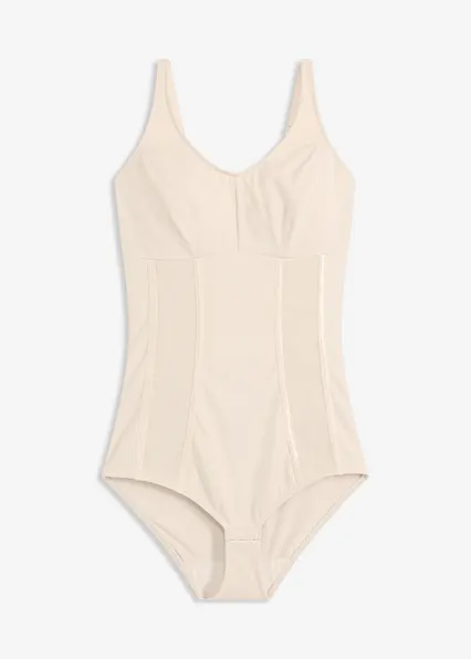 Shape Body ohne Bügel mit starker Formkraft in beige von vorne - bonprix