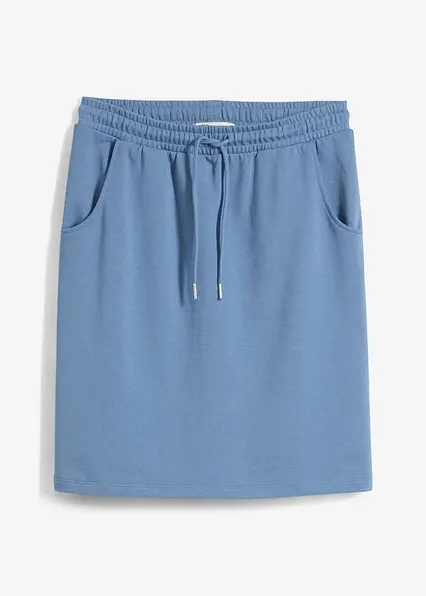 Sweatrock mit Taschen in blau von vorne - bonprix