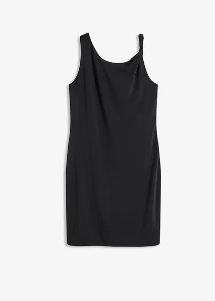 Minikleid mit Rückenausschnitt in schwarz von vorne - bonprix