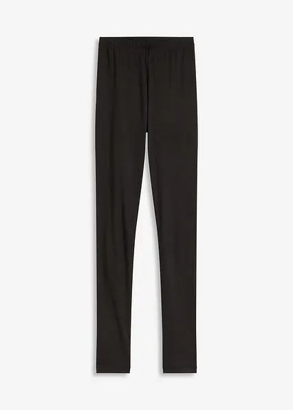 weiche Leggings in schwarz von vorne - bonprix